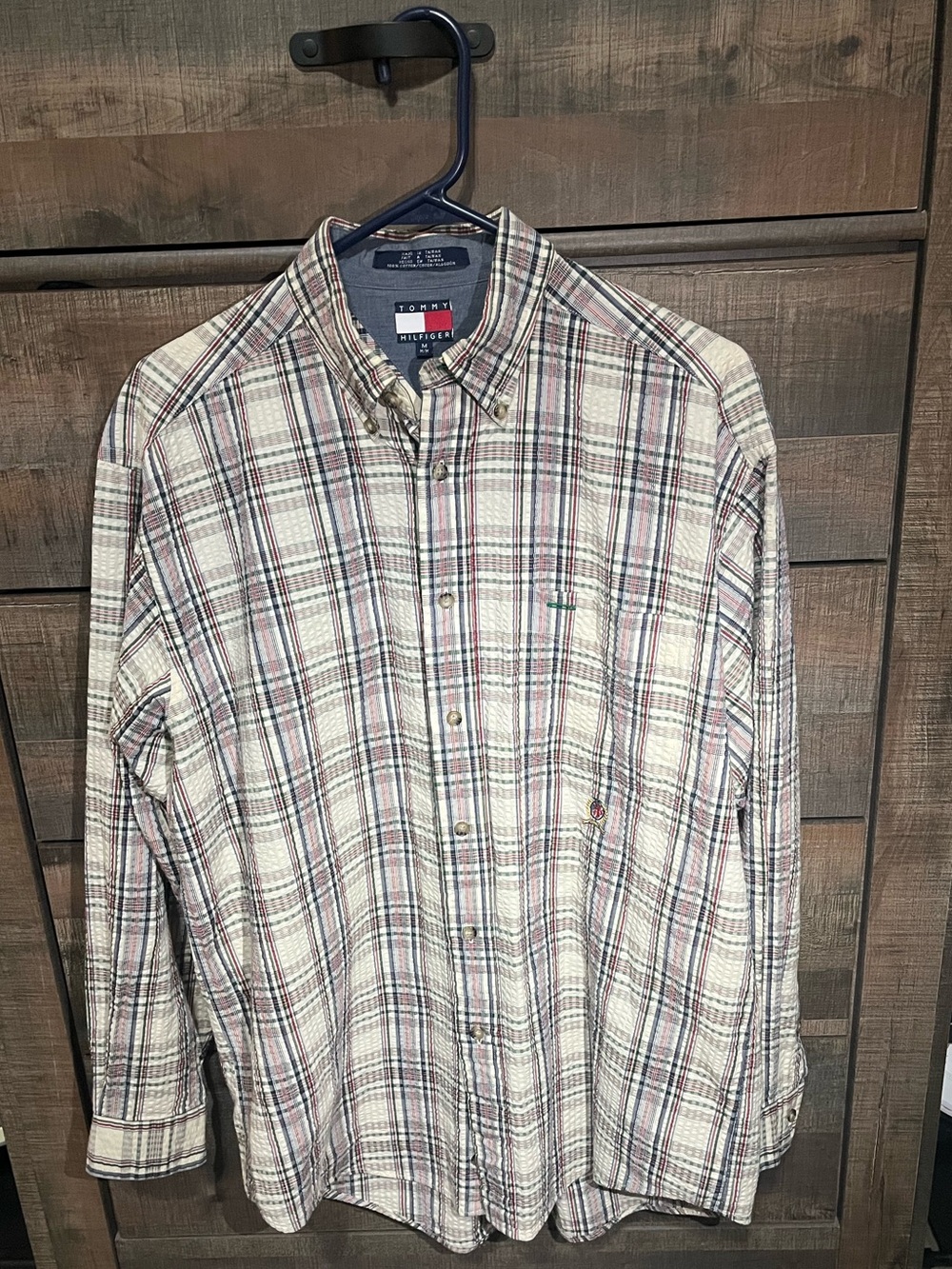 Tommy Hilfiger Vintage  Men’s Plaid Button-Down Shirt